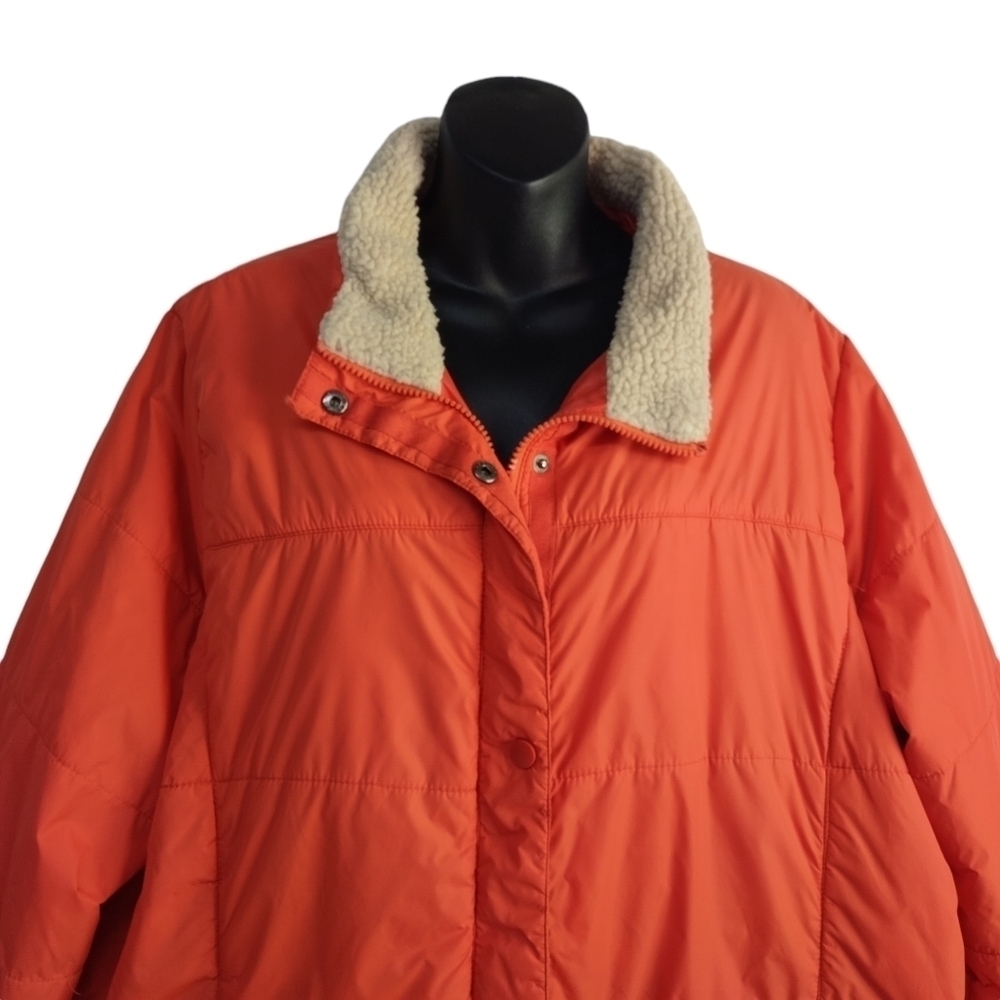 Weather Solutions Women's Jacket Orange Insulated Size 1X - Picture 3 of 12